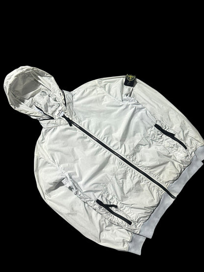 Stone Island Garment Dyed Crinkle Reps NY Jacket with Packable Hood