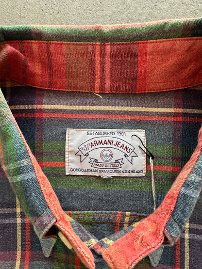 1990's Armani Jeans Check Shirt - XL