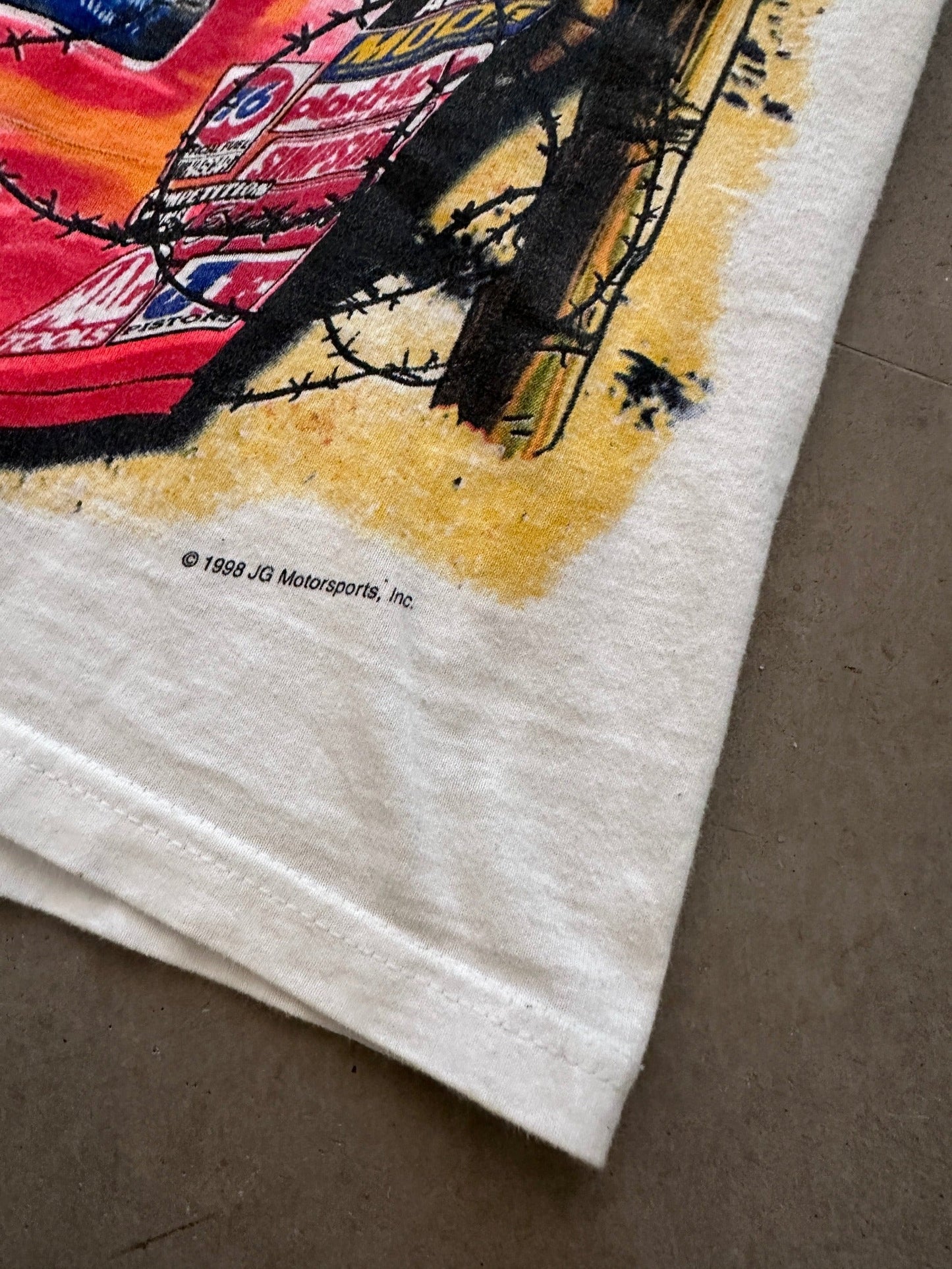 1998 Jeff Gordon How The Race Was Won T-Shirt - M | Medium, Red