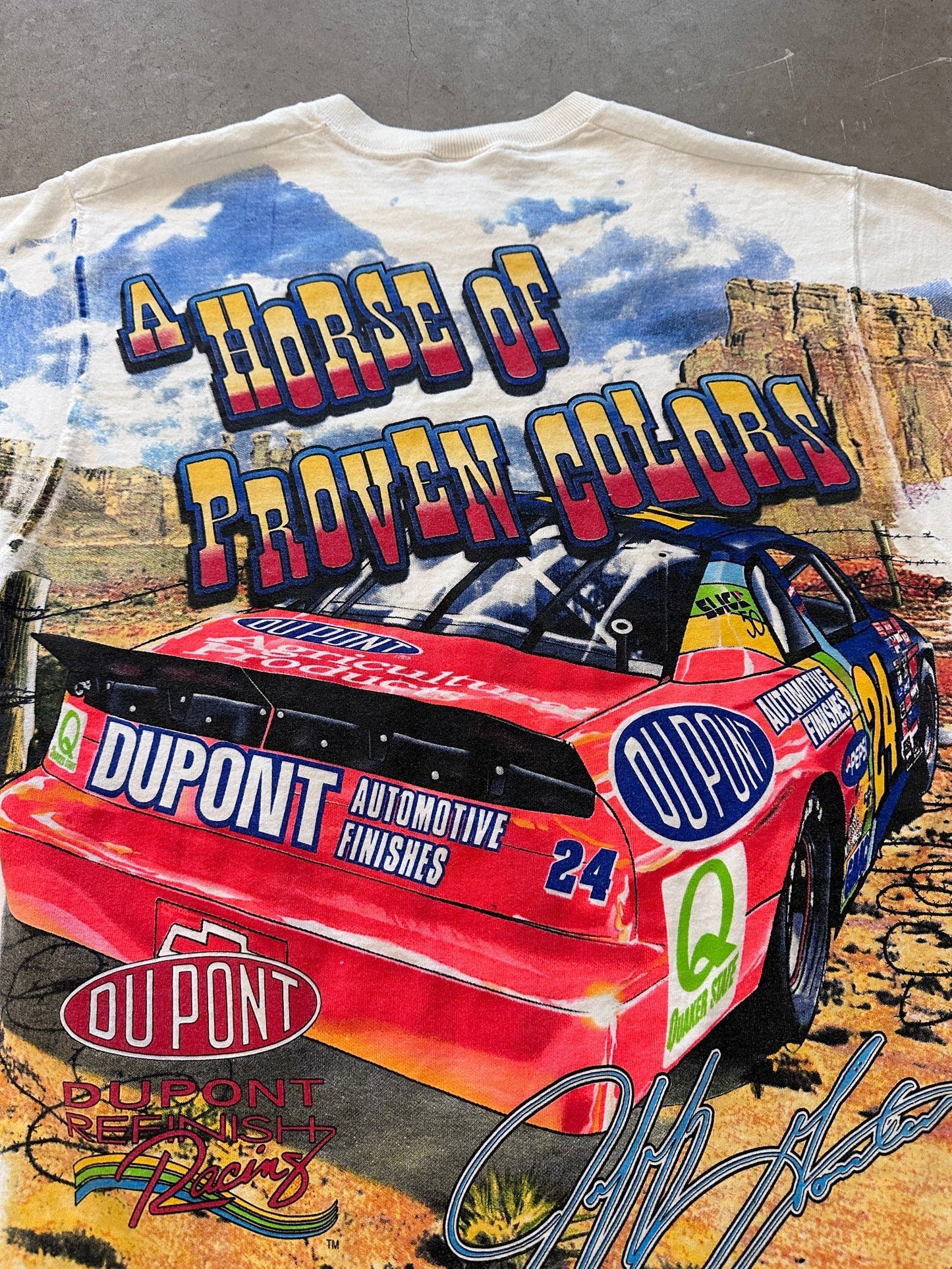 1998 Jeff Gordon How The Race Was Won T-Shirt - M | Medium, Red