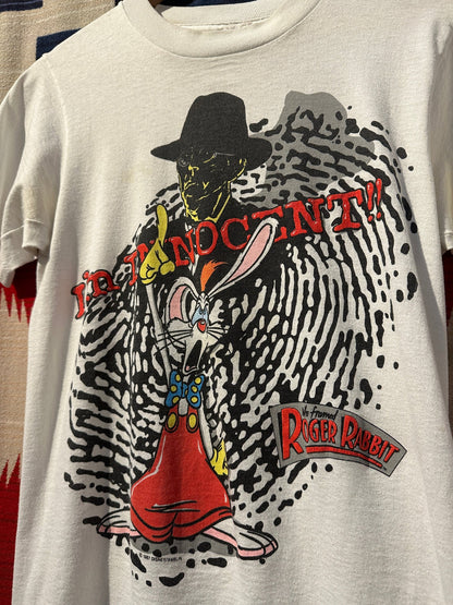 1987 Disney's Rodger Rabbit T-shirt - S | Small, Red