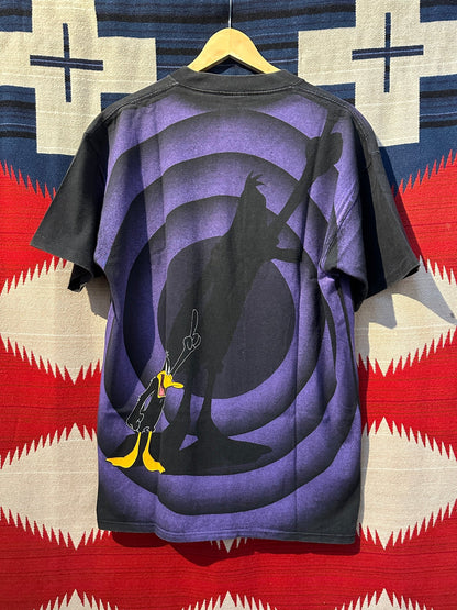 1992 Daffy Duck AOP T-Shirt - L | Large, Red