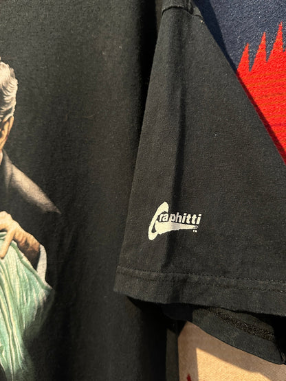 2005 Alex Ross Bush Liberty Bite T-Shirt - XL | X-large, Red