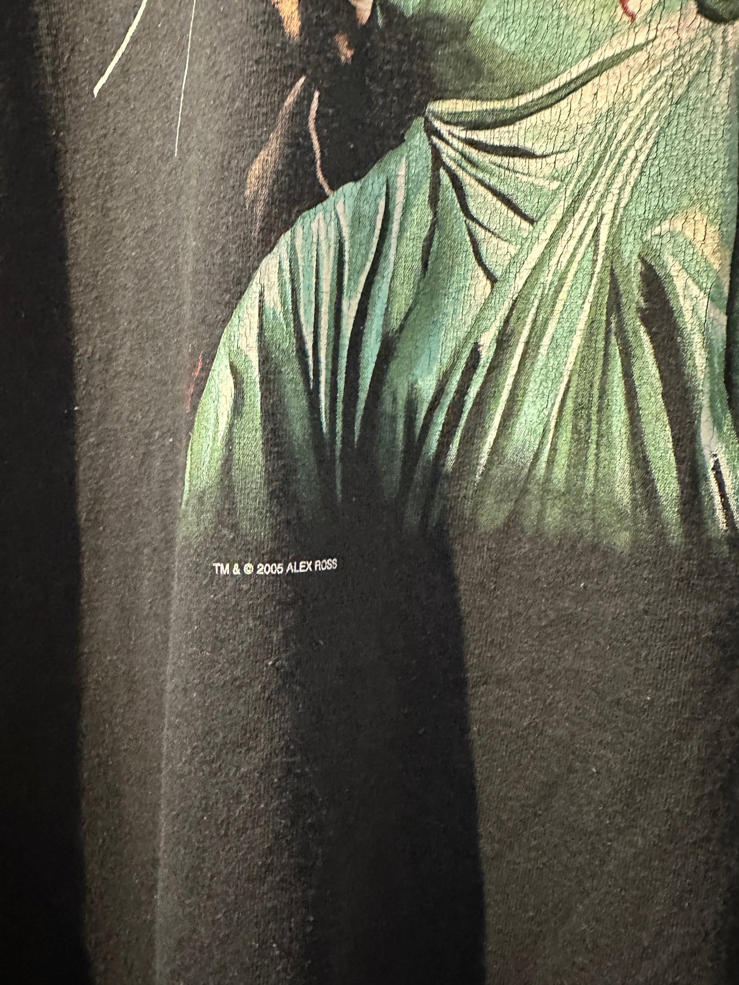 2005 Alex Ross Bush Liberty Bite T-Shirt - XL | X-large, Red