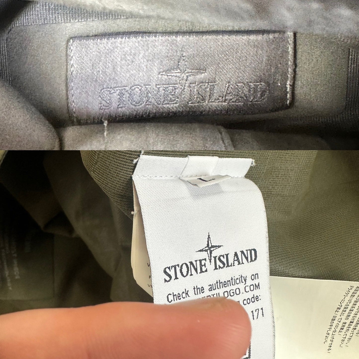 Stone Island Ghost Tank Shield Zip Up Jacket