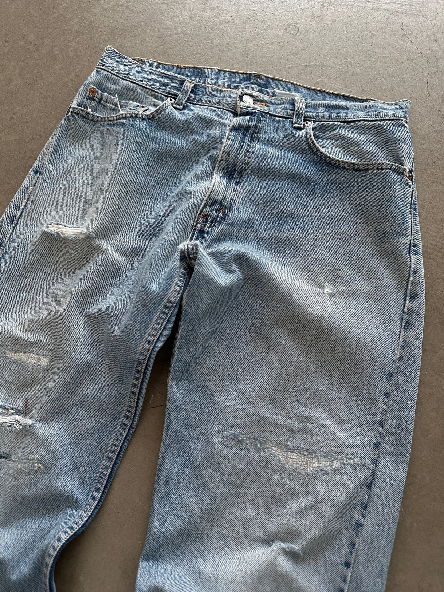 1990's Levi's Repaired 505 Jeans - 35 x 32 | Default Title, Red