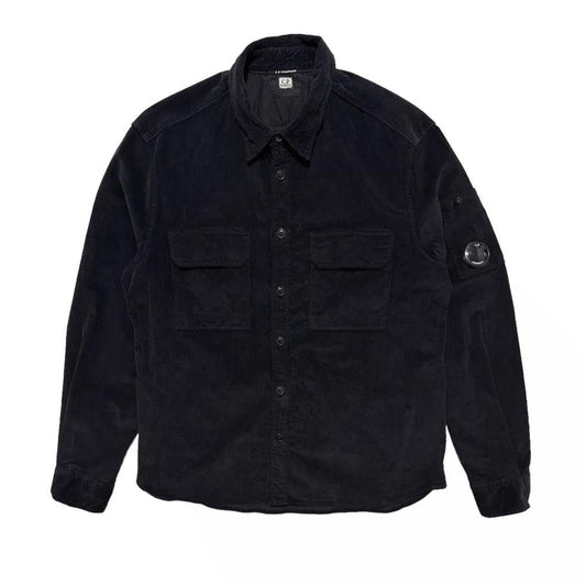 CP Company Black Thin Corduroy Shirt