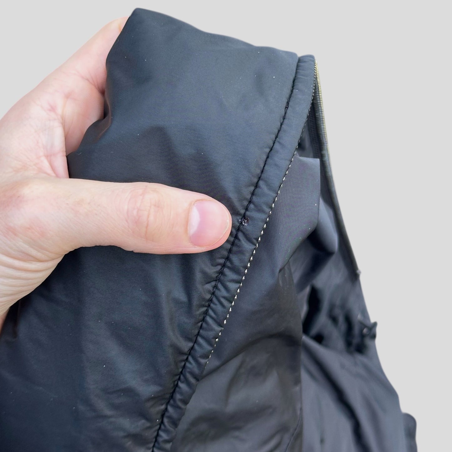 Prada Milano 2016 Nero Black Padded Nylon Windbreaker - S/M