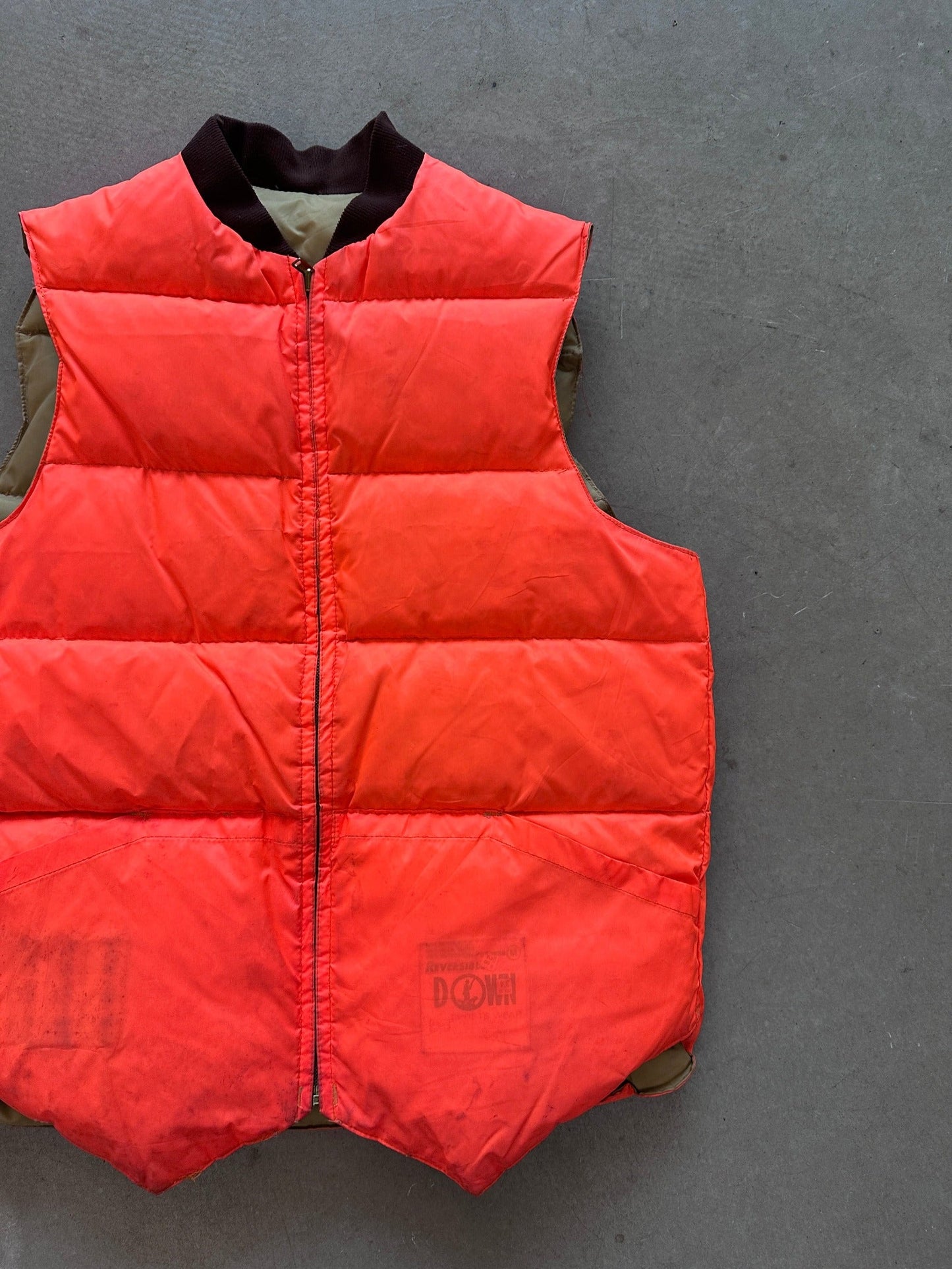 1980's K-Mart Reversible Down Vest - M | Medium, Red