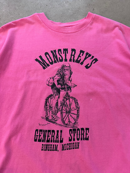 1990's Monstrey's General Store T-Shirt - XL | X-Large, Red