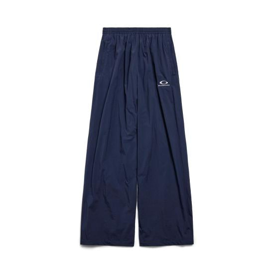 Balenciaga Navy Nylon Track Pants 25SS | Small, Navy