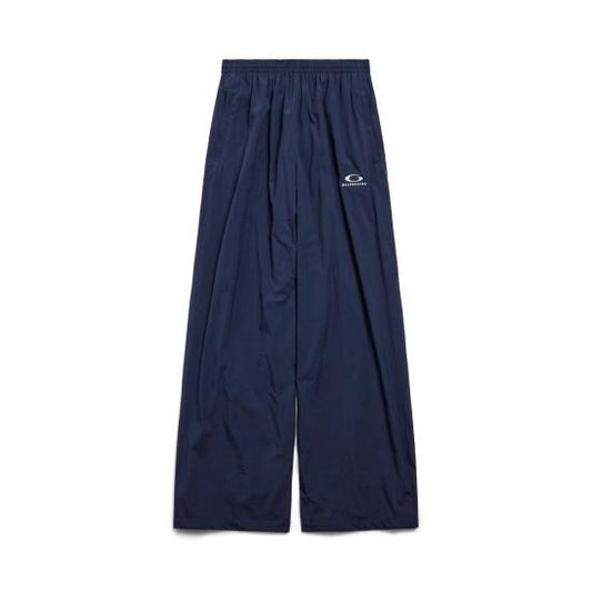 Balenciaga Navy Nylon Track Pants 25SS | Small, Navy