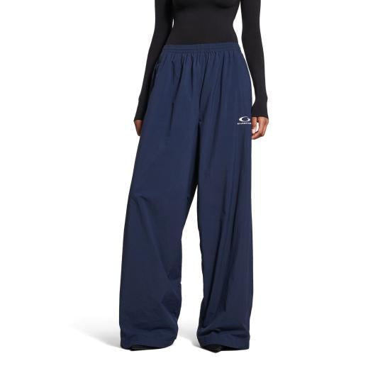 Balenciaga Navy Nylon Track Pants 25SS | Small, Navy