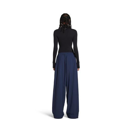 Balenciaga Navy Nylon Track Pants 25SS | Small, Navy