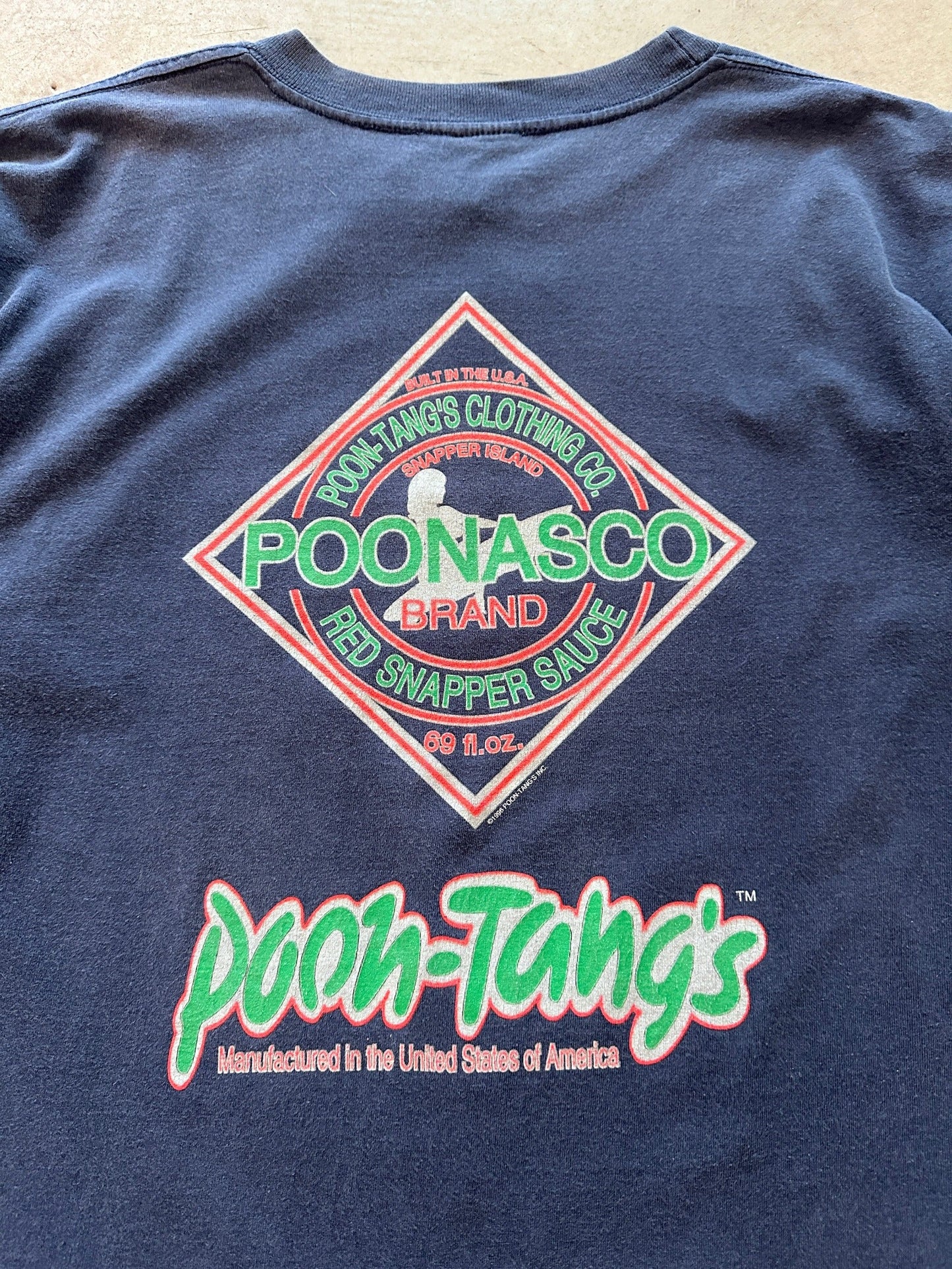 1996 Poon-Tangs Poonasco T-Shirt - XL | X-Large, Red
