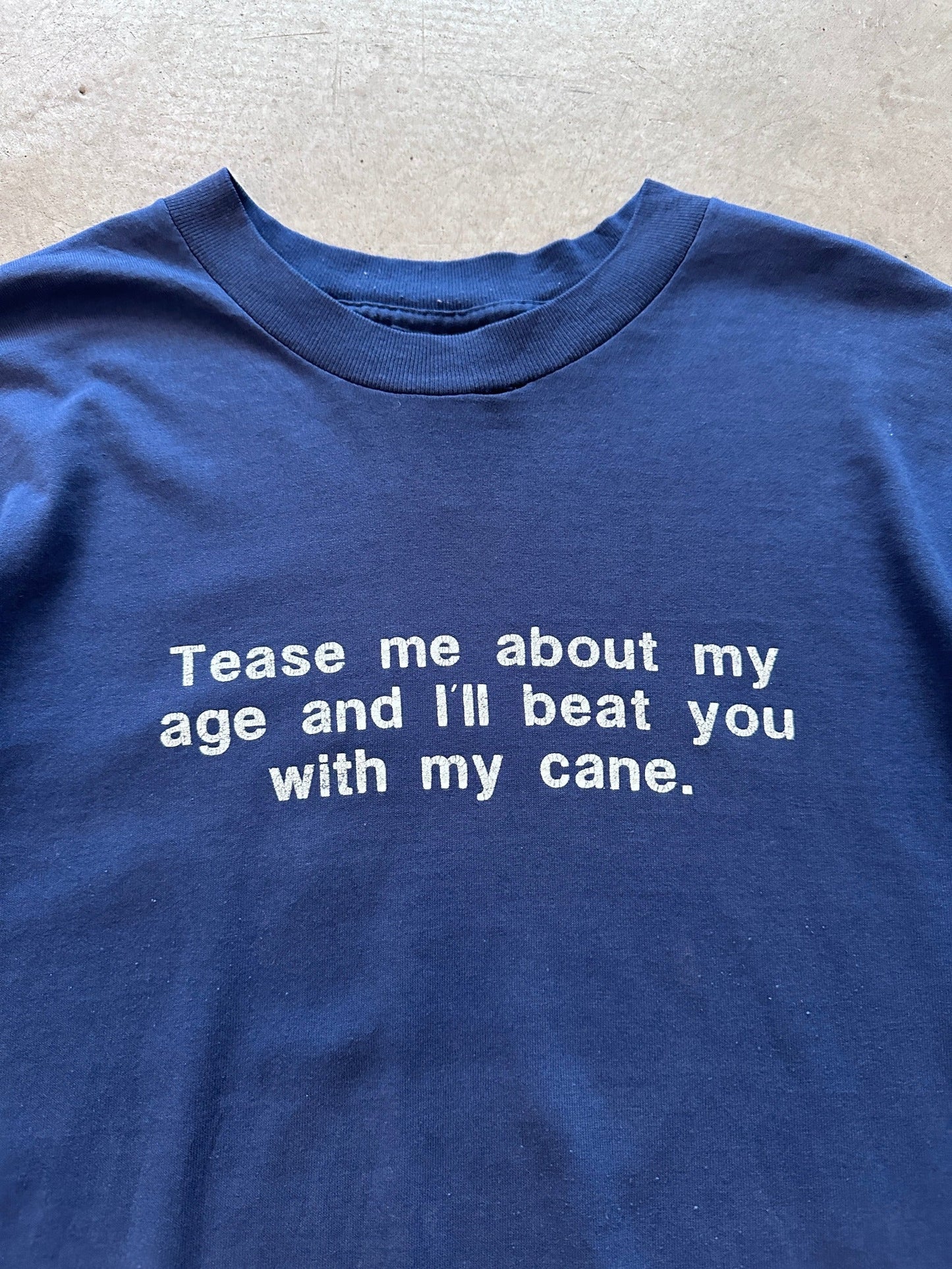 1990's Tease Me About My Age T-Shirt - L | Large, Red
