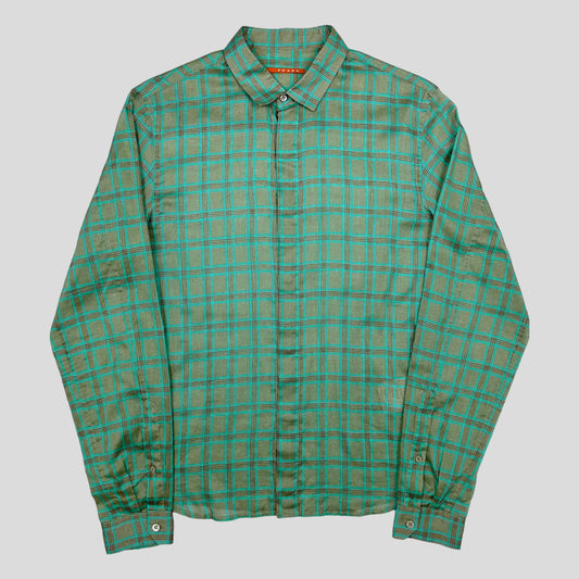 Prada Sport 2007 Neo-plaid Shirt - M