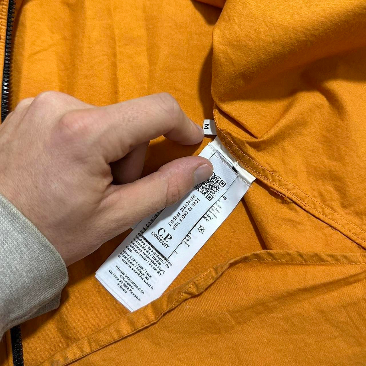 CP Company Orange Canvas Overshirt