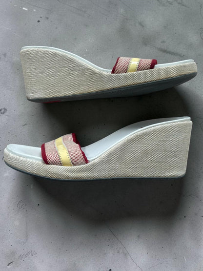Vintage Prada sport wedges | CREAM, Multicoloured
