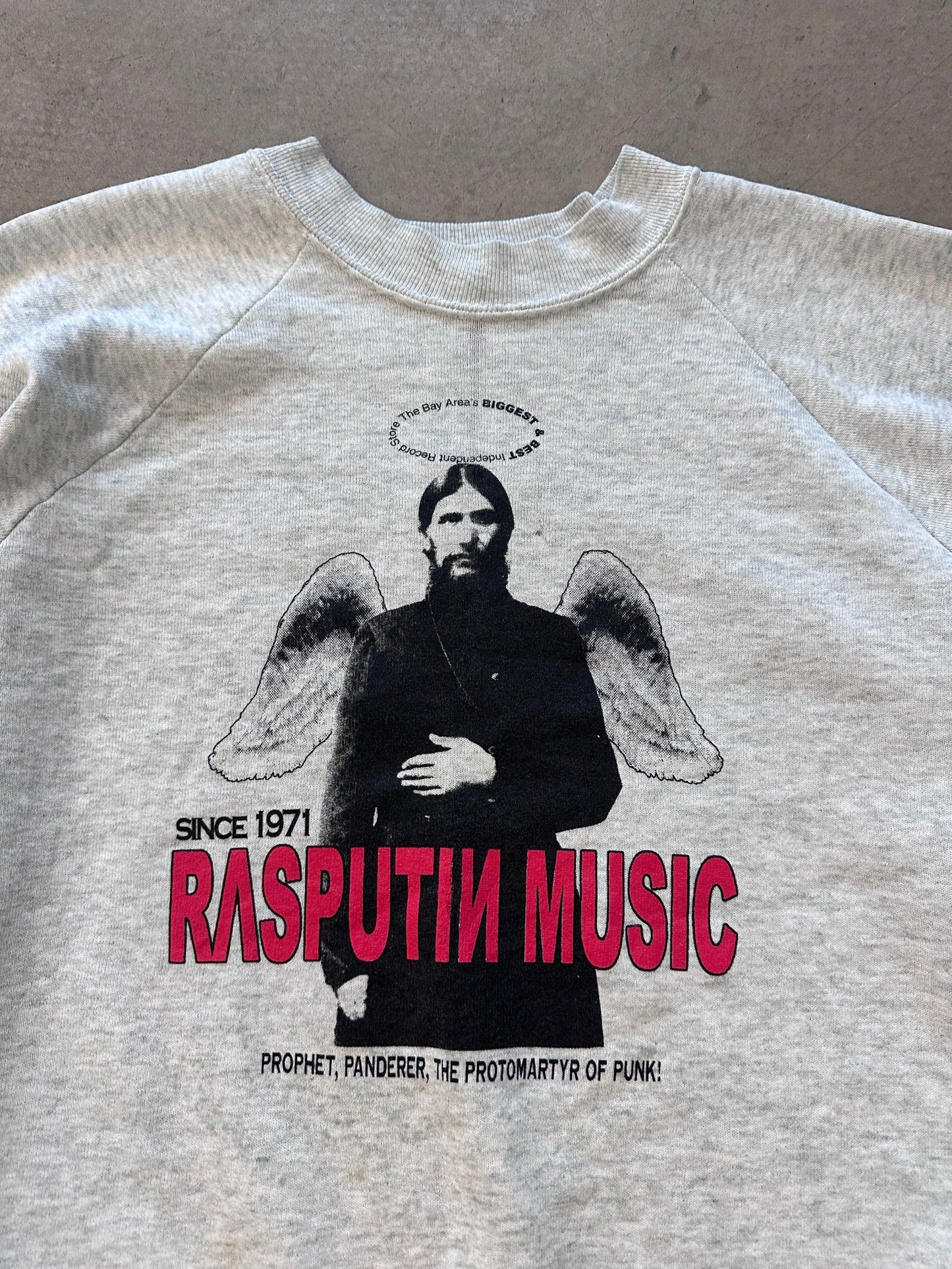 1990's Rasputin Music Record Store Sweat - L | Large, Red
