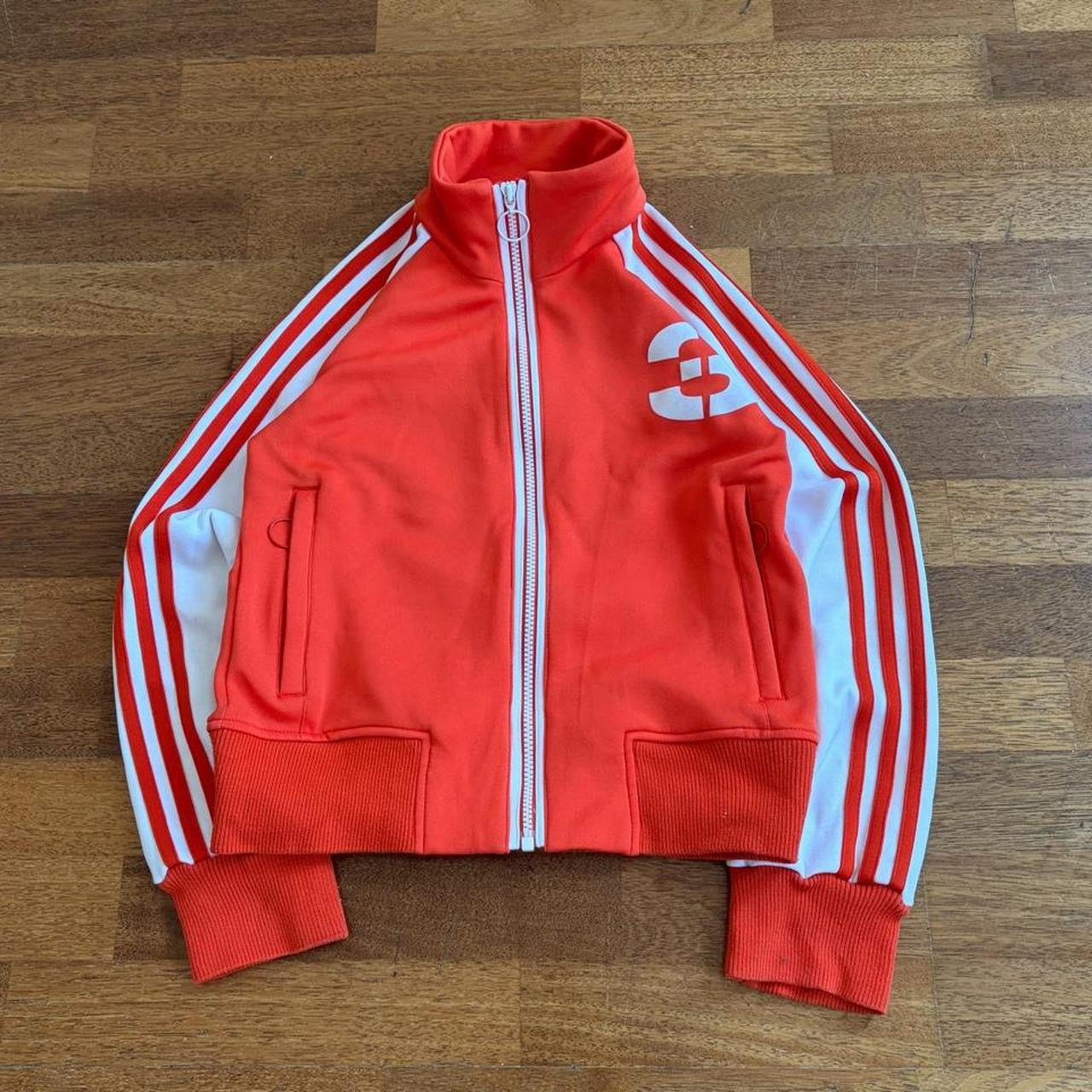 2003 Adidas Track Top | White/Red, Red