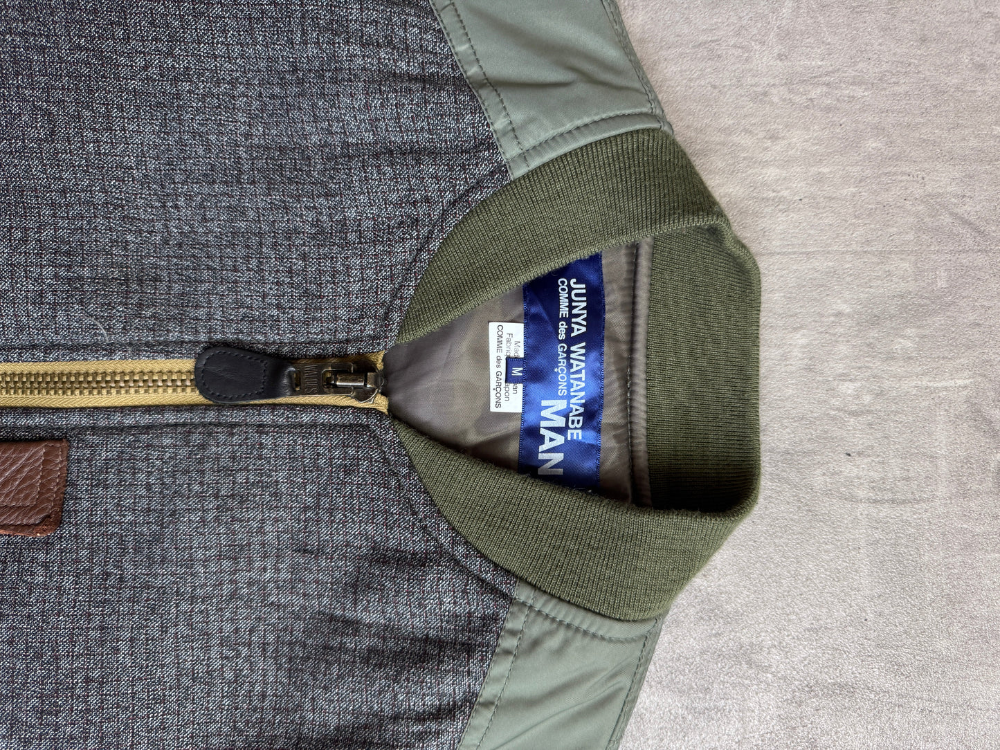 AD2017 Junya Watanabe Nylon Check M-A1 Bomber Jacket