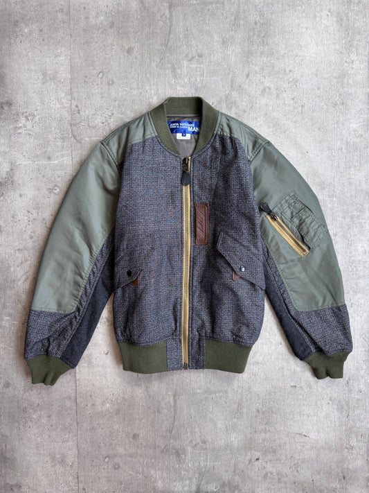 AD2017 Junya Watanabe Nylon Check M-A1 Bomber Jacket