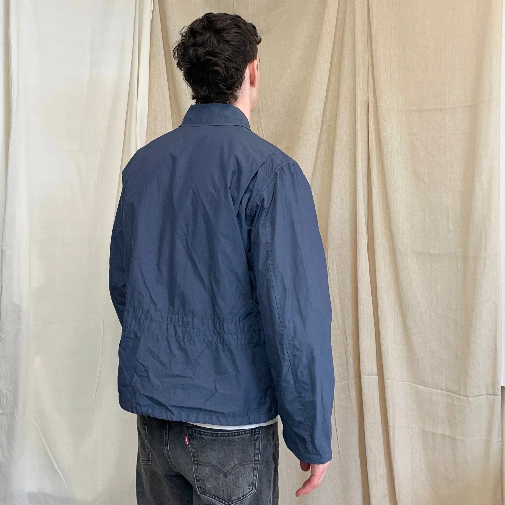 Stone Island Denims Blue Grey SS03 Nylon Zip-Through Harrington