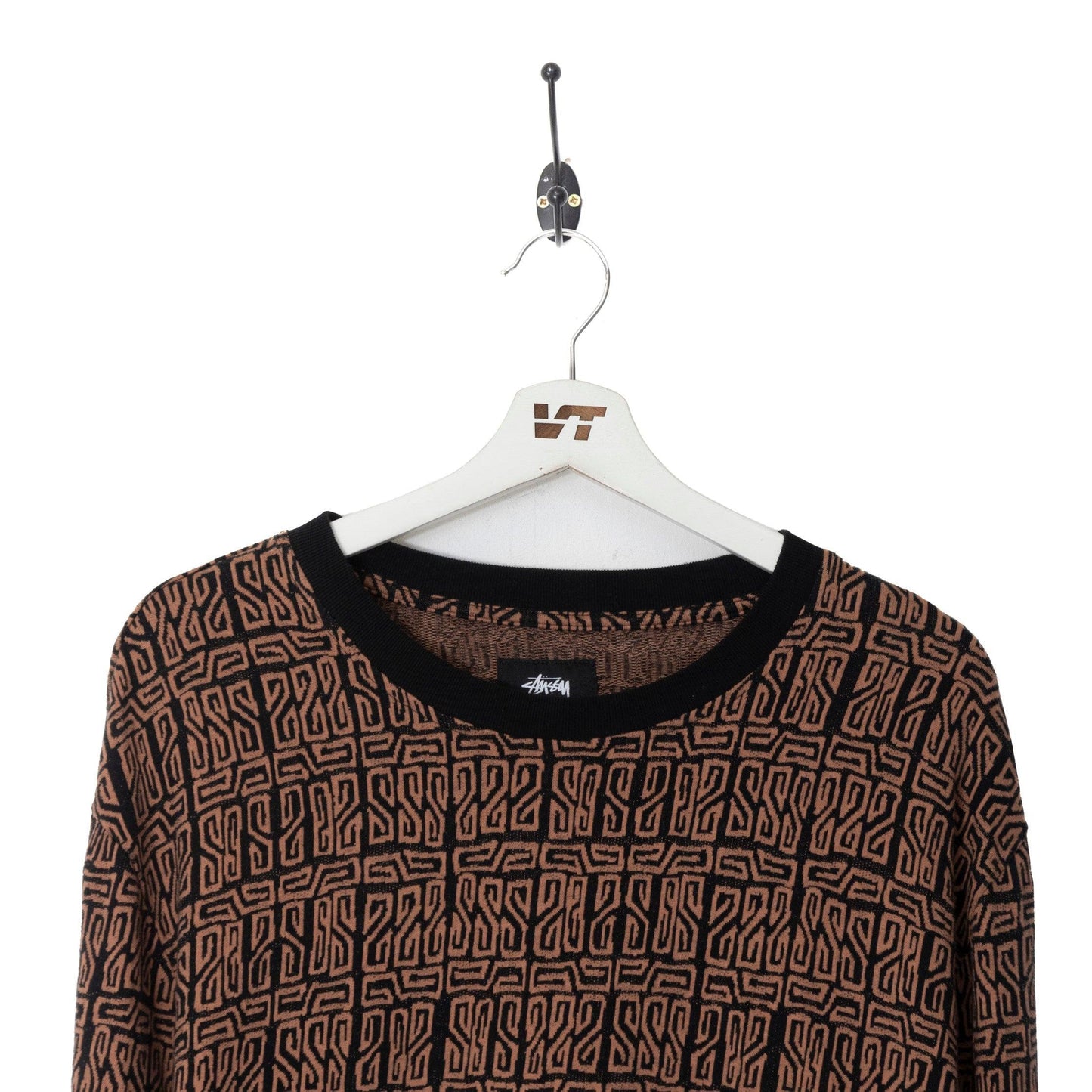 00s Stussy Monogram Lightweight Sweater