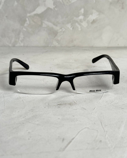 MIU MIU 90'S BAYONETTA GLASSES | O/S, Black