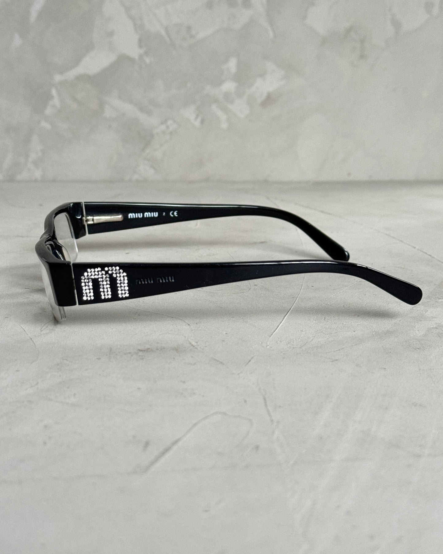 MIU MIU 90'S BAYONETTA GLASSES | O/S, Black