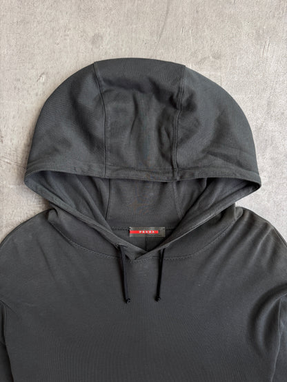 Prada Lightweight Black Cotton Hoodie