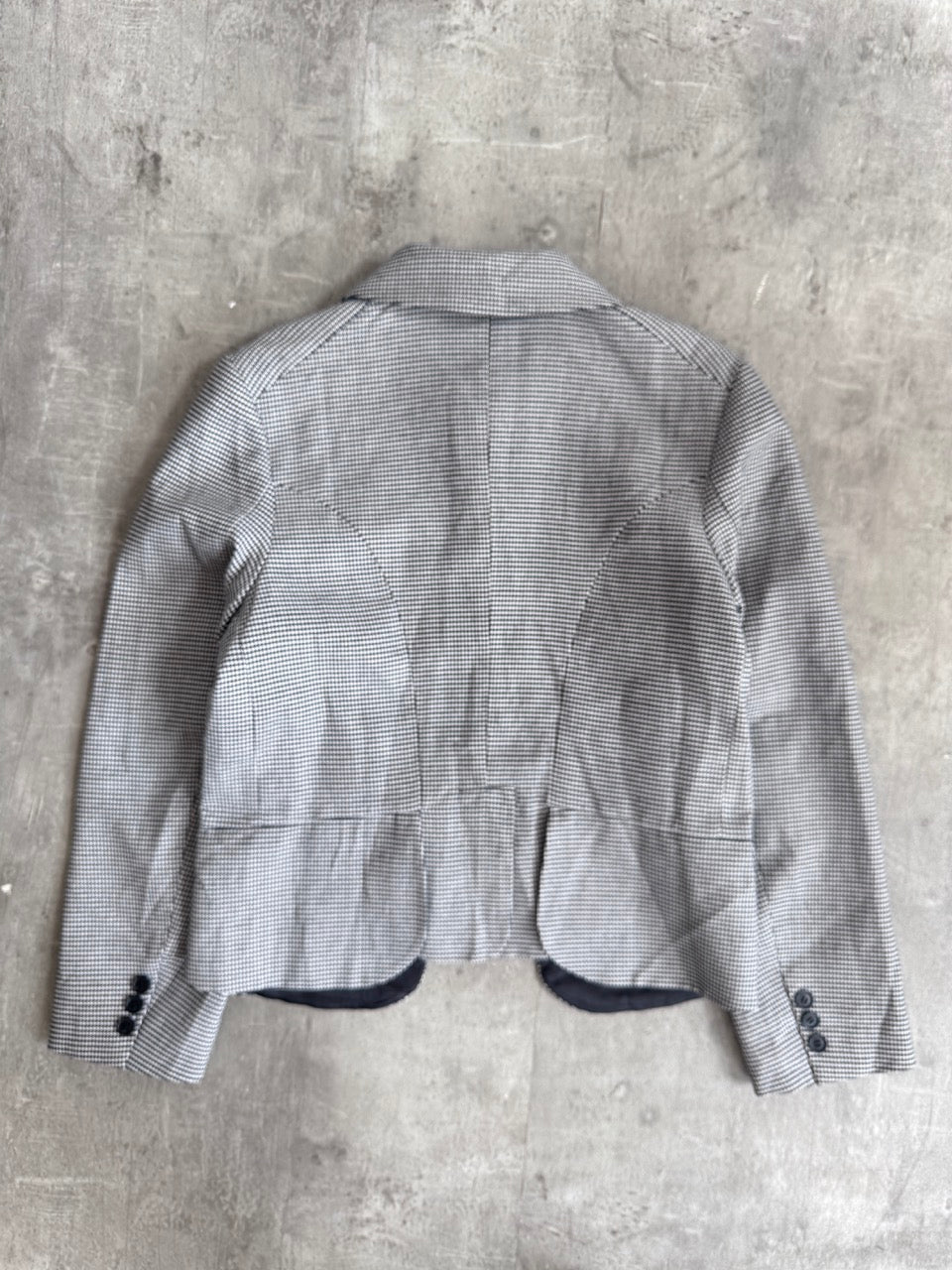Comme Des Garcons Hounds Tooth Collar Jacket