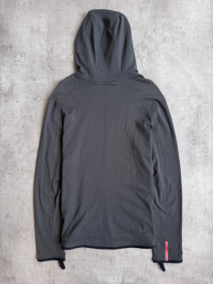 Prada Lightweight Black Cotton Hoodie