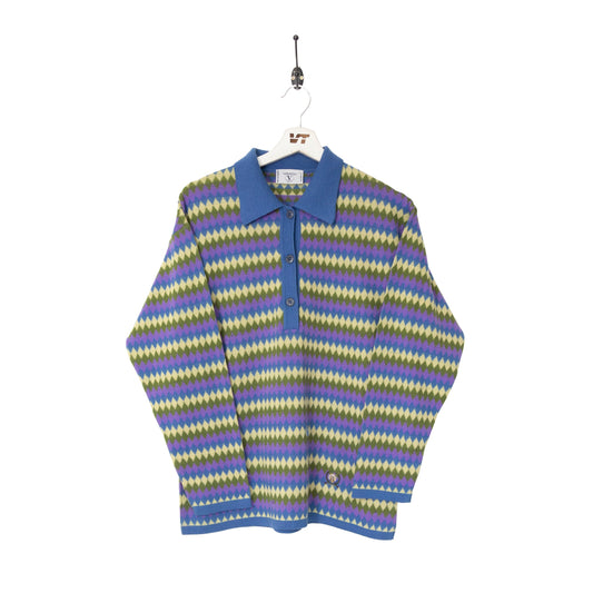 Valentino Sport Argyl Knitted Sweater