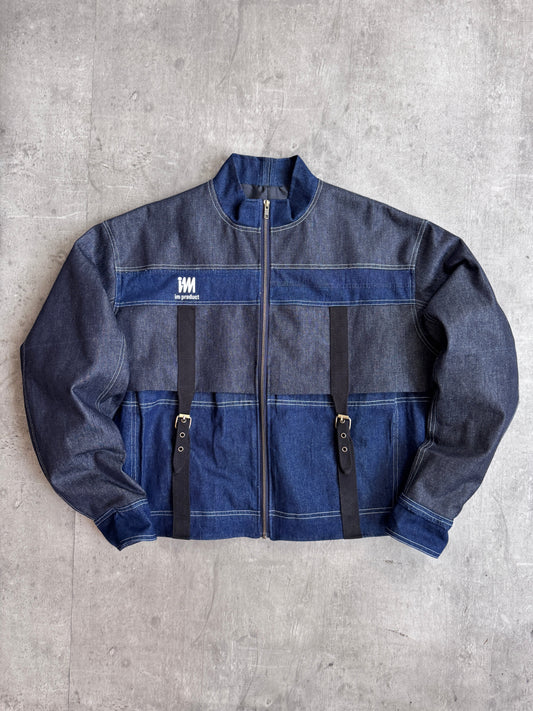 VT Rework: Issey Miyake Utility Strap Full Zip Reworked Denim Jacket