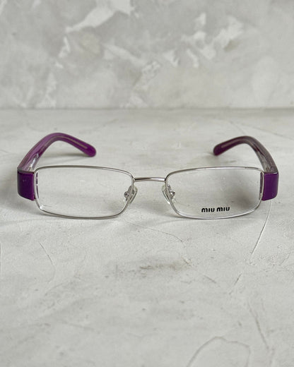 MIU MIU 90'S BAYONETTA GLASSES | O/S, Purple