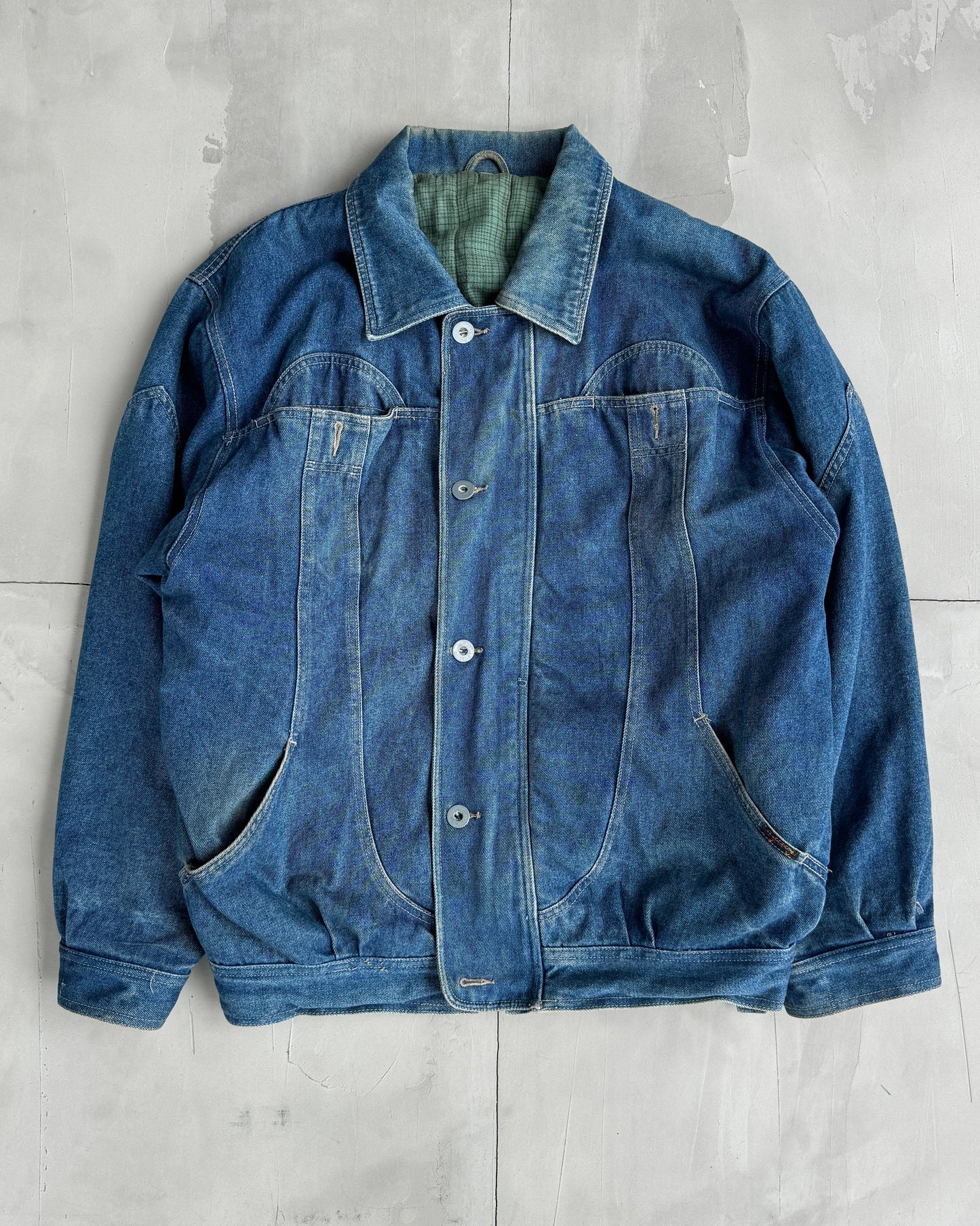 90S VINTAGE DENIM JACKET - XXL