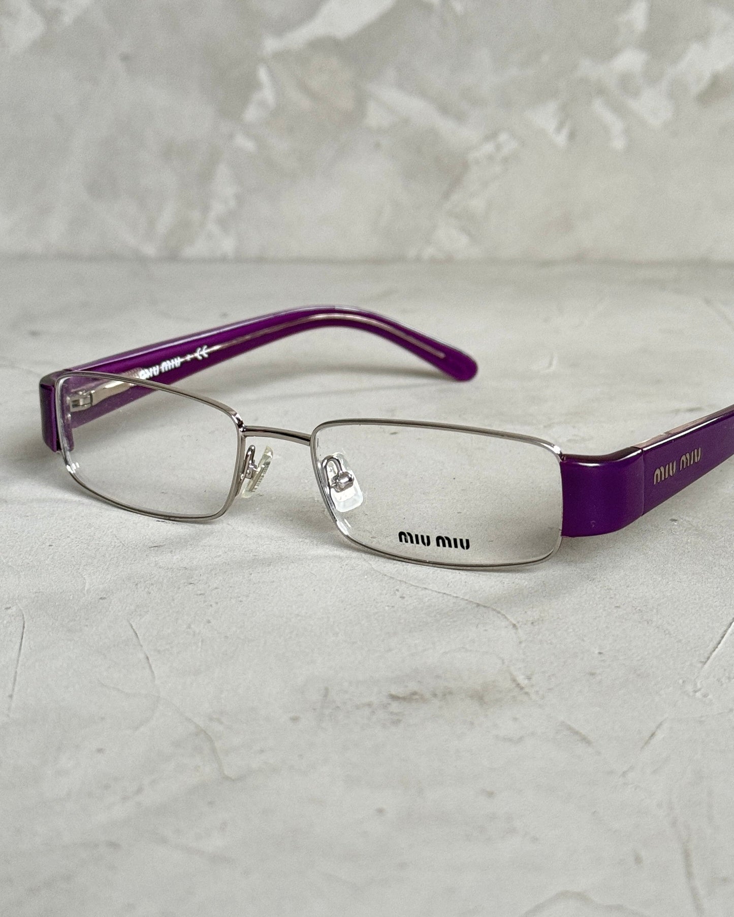 MIU MIU 90'S BAYONETTA GLASSES | O/S, Purple