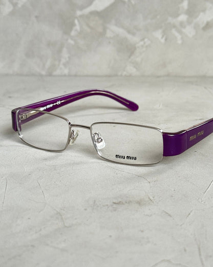 MIU MIU 90'S BAYONETTA GLASSES | O/S, Purple