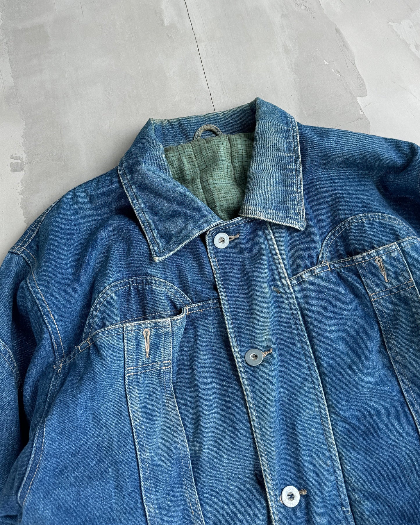 90S VINTAGE DENIM JACKET - XXL