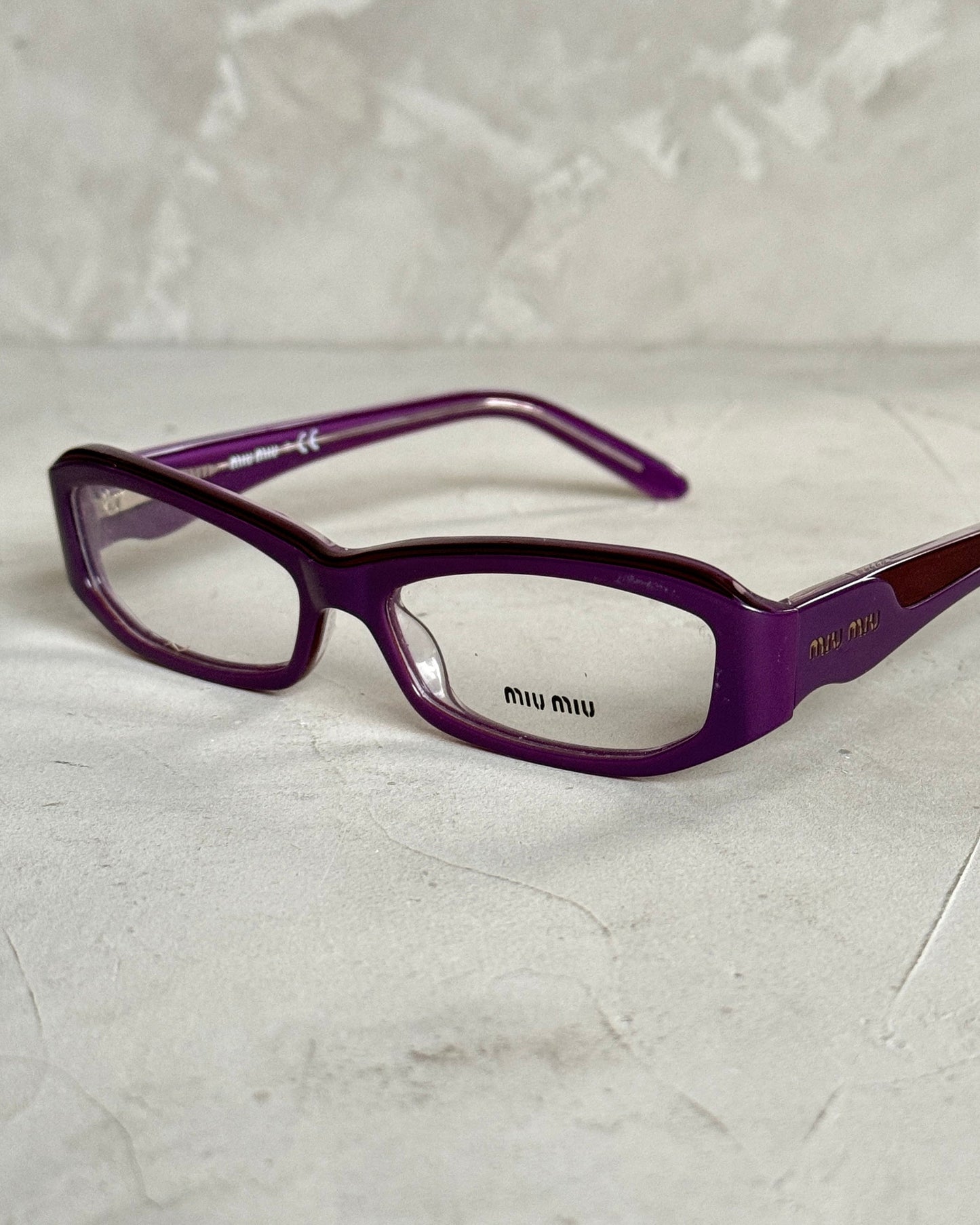 MIU MIU 90'S BAYONETTA GLASSES | O/S, Purple