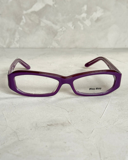 MIU MIU 90'S BAYONETTA GLASSES | O/S, Purple