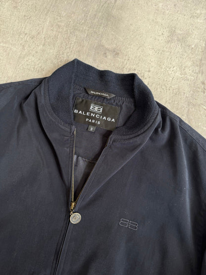 Balenciaga Silk Lined Navy Bomber