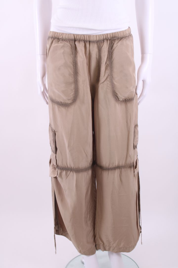 Acne Studios Satin Cargo Trousers Beige 8 | Default Title, Beige