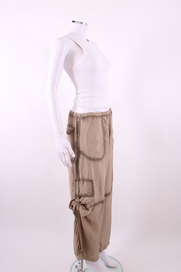 Acne Studios Satin Cargo Trousers Beige 8 | Default Title, Beige