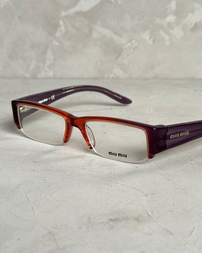 MIU MIU 90'S BAYONETTA GLASSES | O/S, Brown