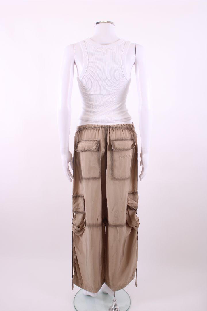 Acne Studios Satin Cargo Trousers Beige 8 | Default Title, Beige