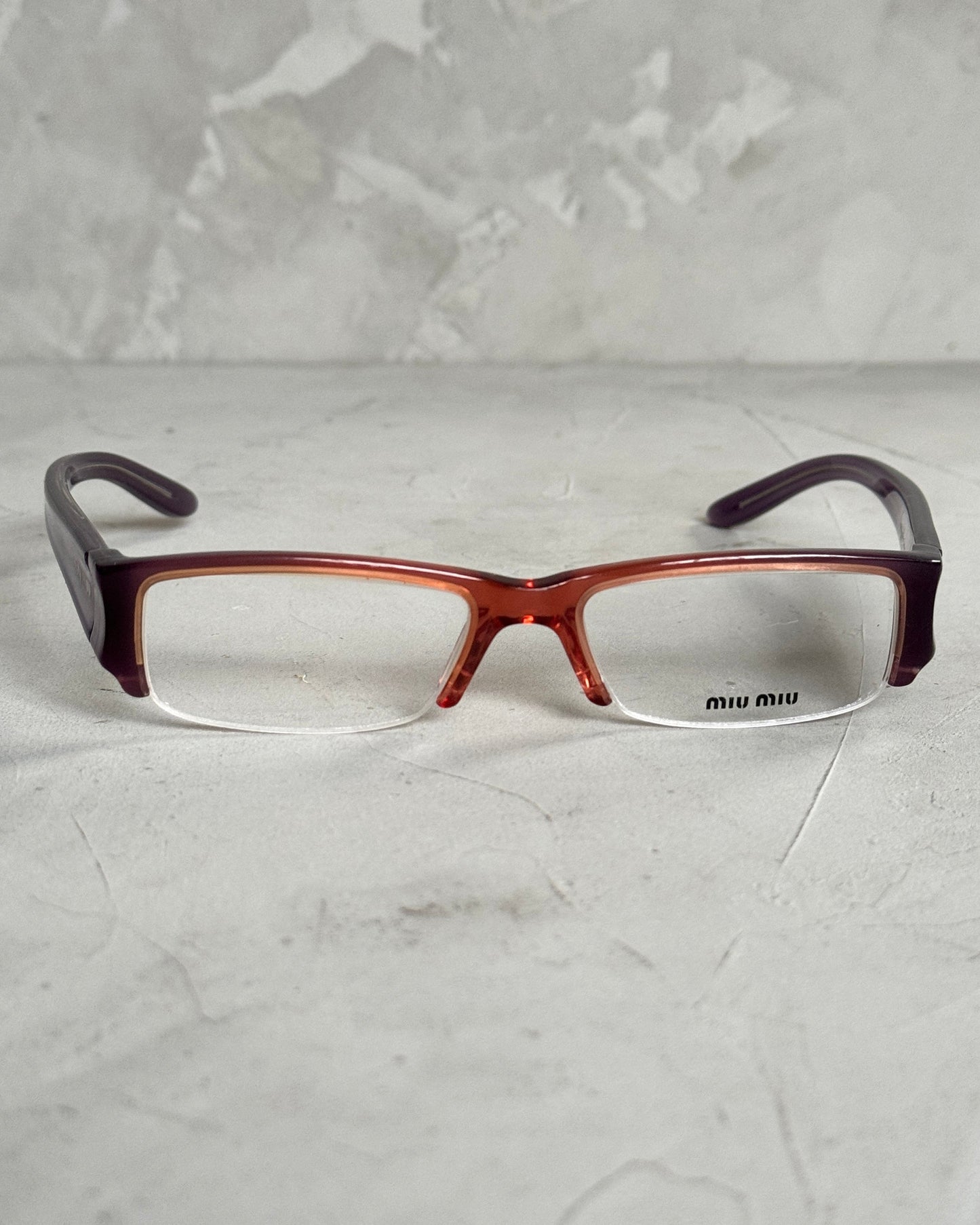 MIU MIU 90'S BAYONETTA GLASSES | O/S, Brown