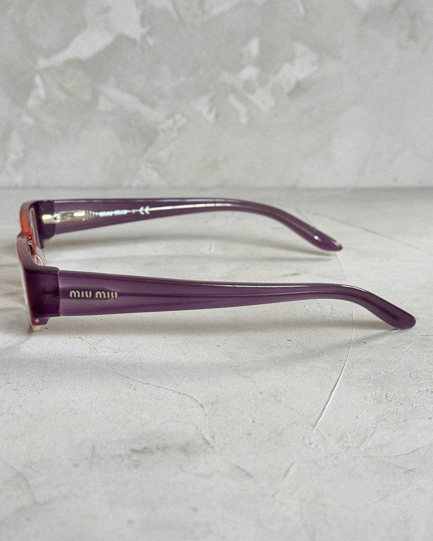 MIU MIU 90'S BAYONETTA GLASSES | O/S, Brown